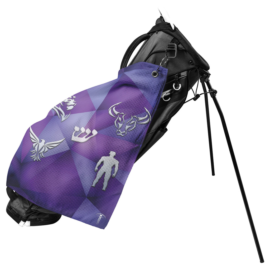 Eme Purple - Waffle Golf Towel