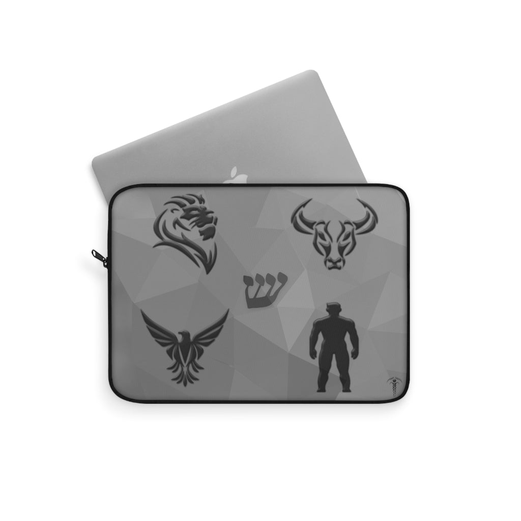x4 Faces of God - Premium Laptop Sleeve