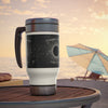 Cosmic Power 13th Tribes - Stainless Steel Travel Mug with Handle, 14oz
